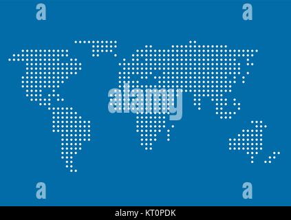 Simple World map Stock Vector