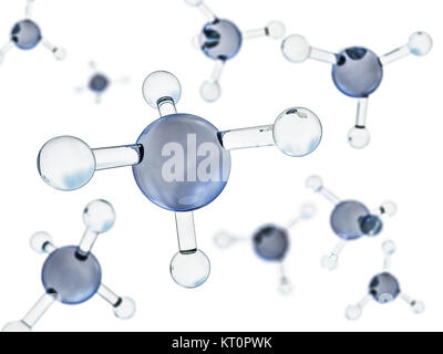 Methane Molecule Image. 3D Rendering Stock Photo - Alamy