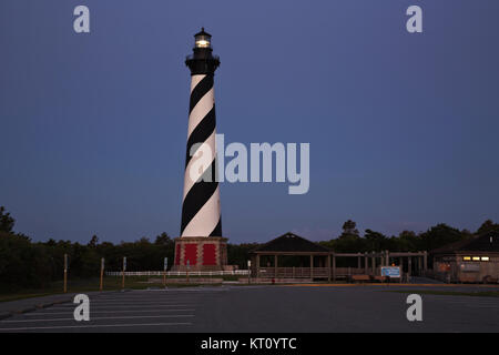 NC01111-00...NORTH CAROLINA - Dawn at Cape Hatteras Lighthouse on the Outer Banks in Cape Hatteras National Seashore. Stock Photo