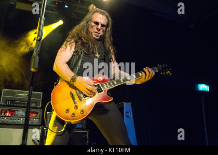 The American heavy metal band Pentagram performs a live concert at ...