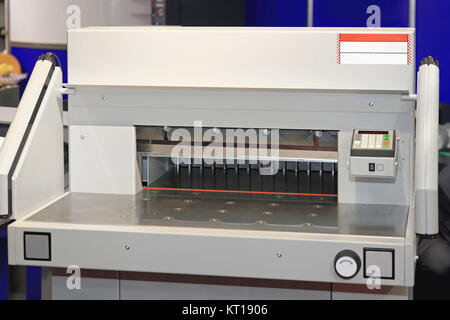 Paper Cutting Machine Stock Photo