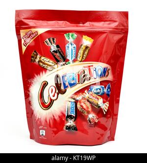 Mars Celebrations retail bag of assorted chocolates Stock Photo