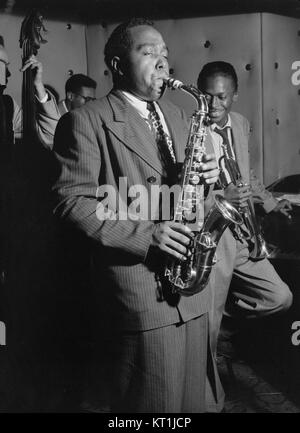 Charlie Parker, Tommy Potter, Miles Davis, Max Roach (Gottlieb 06941) Stock Photo