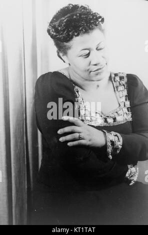 Ella Fitzgerald (1917–1996) was an American jazz singer renowned for her purity of tone and impeccable diction. Over a career spanning nearly six decades, she earned 14 Grammy Awards and was celebrated as the 'First Lady of Song.' Stock Photo