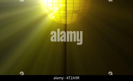 Abstract background with disco ball and lights Stock Photo