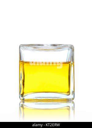Glass blocks isolated against a white background Stock Photo