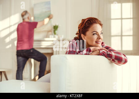 Beautiful mature woman Stock Photo