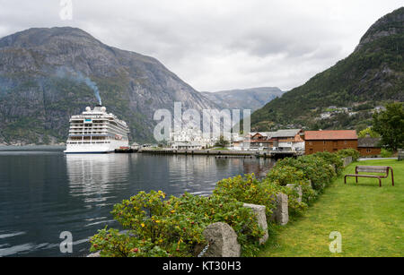 Viking Star cruise ship docked in Eidfjord Norway Stock Photo