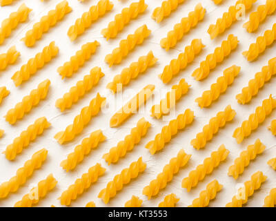 Raw pasta as different thinking concept Stock Photo