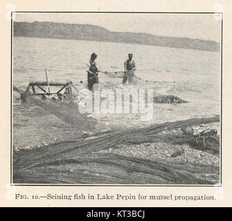 Seining fish for study in lake near the Cutler River. Alaska Task Force ...