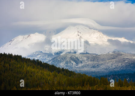 Mount Shasta in Northern California Stock Photo