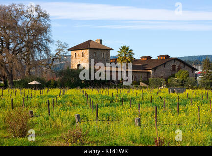 Winery in Napa Valley Stock Photo