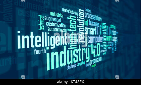 concept of industry 4.0 Stock Photo