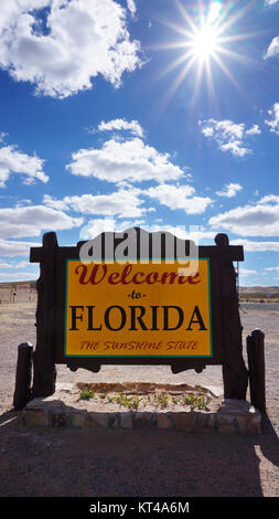 Welcome to Florida state concept Stock Photo