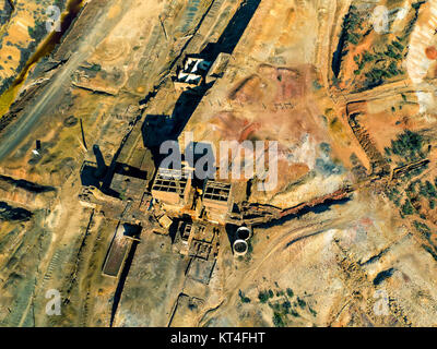 Abandoned Old Copper Extraction Sao Domingos Mine Stock Photo