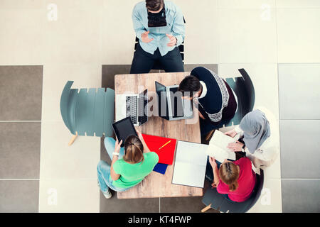 Young business people working at office on new project. startup, concept , team Stock Photo