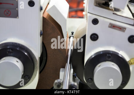 high precision centerless grinding CNC machine ; Focus at product Stock Photo