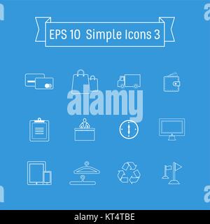 Vector buttons icon set vector. Web symbol set eps 10 Stock Vector