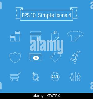 Vector buttons icon set vector. Web symbol set eps 10 Stock Vector