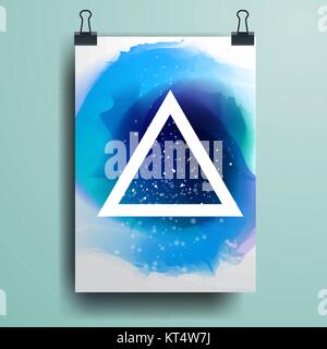 Poster minimal Design Template, Business banner, can be used for Brochure, Report Stock Vector