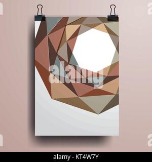 Poster minimal Design Template, Business banner, can be used for Brochure, Report Stock Vector