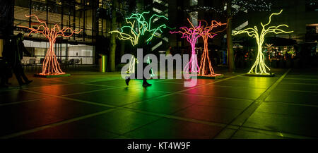 Lumen, Light Traces series by David Ogle, Broadgate Square, London