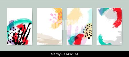 Abstract trendy illustration background, placard, style flat and 3d design elements. Unique art for covers, banners, flyers and posters. eps10 Stock Vector