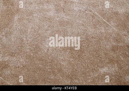 Brown suede soft leather as texture background. Close up leather texture Stock Photo