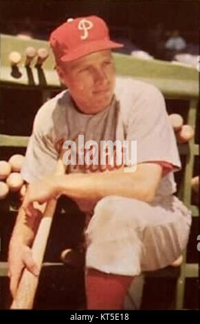 Autographed vintage color postcard of Hall of Fame baseball player Richie  Ashburn with the Philadelphia Phillies circa 1960s Stock Photo - Alamy