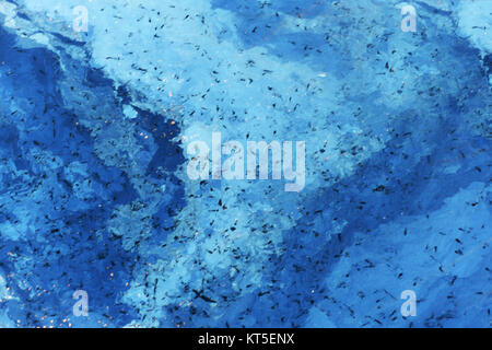 marble effect texture background in a vibrant strong blue colors Stock Photo