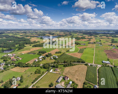 Suwalki Landscape Park, Poland. Summer time. View from above. Stock Photo