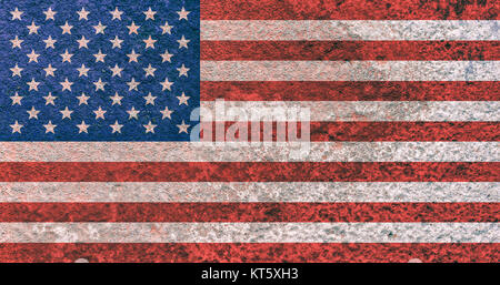 USA national flag background in vintage style Stock Photo
