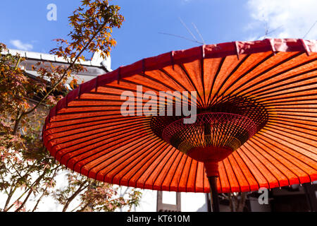 Traditional red umbrella Stock Photo