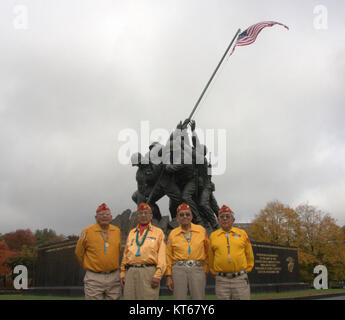 The World War II Iwo Jima Memorial Stock Photo