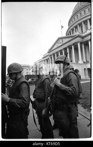 King Riots 1968 During the 1968 riots, soldiers were stationed near the U.S. Capitol to ...