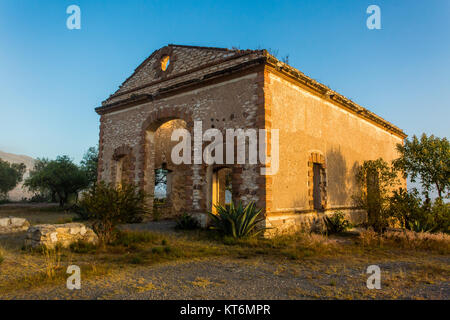 Old miners town in Mexico Mineral de pozos Stock Photo