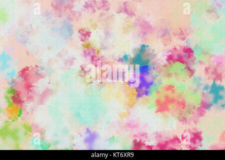 Dreamy abstract watercolor painting background. Stock Photo