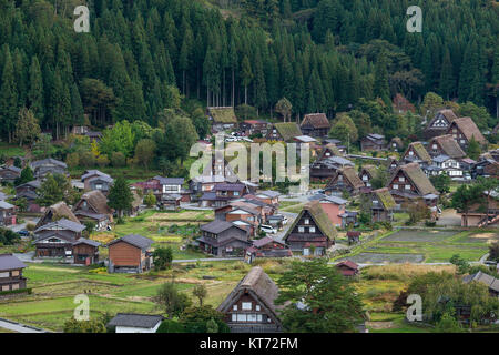 Shirakawago village in Japan Stock Photo