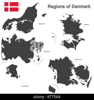 country denmark and regions Stock Photo