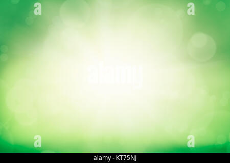 Sunny green meadow natural bokeh background Stock Photo
