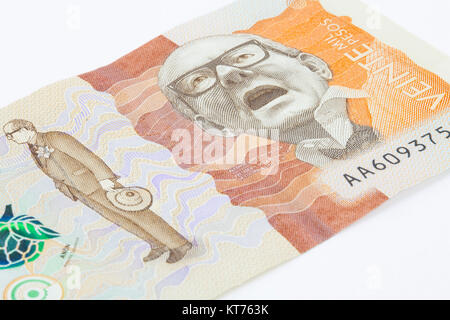 Twenty Thousand Colombian Pesos Bill Issued on 2016 Stock Photo