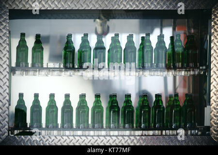 glass shelf bar Stock Photo