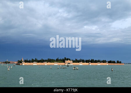 San Michele Cemetery Island, Venice Stock Photo