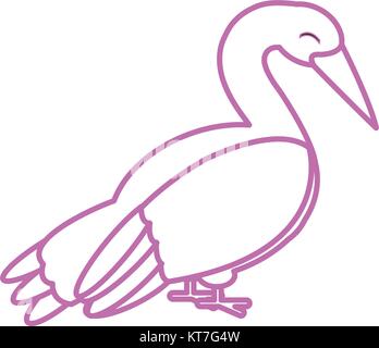 Stork cartoon design Stock Vector