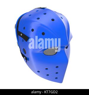 vintage hockey mask on white. 3D illustration Stock Illustration