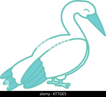 Stork cartoon design Stock Vector