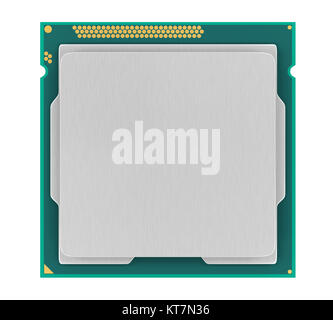 Computer Processor CPU Isolated Stock Photo