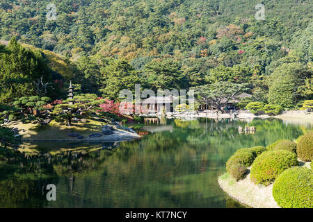 Japanese Traditional Ritsurin Garden Stock Photo