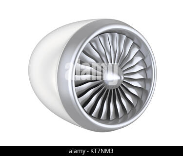 Jet Engine Isolated Stock Photo