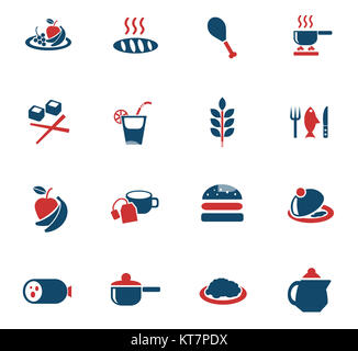 food and kitchen icon set Stock Photo